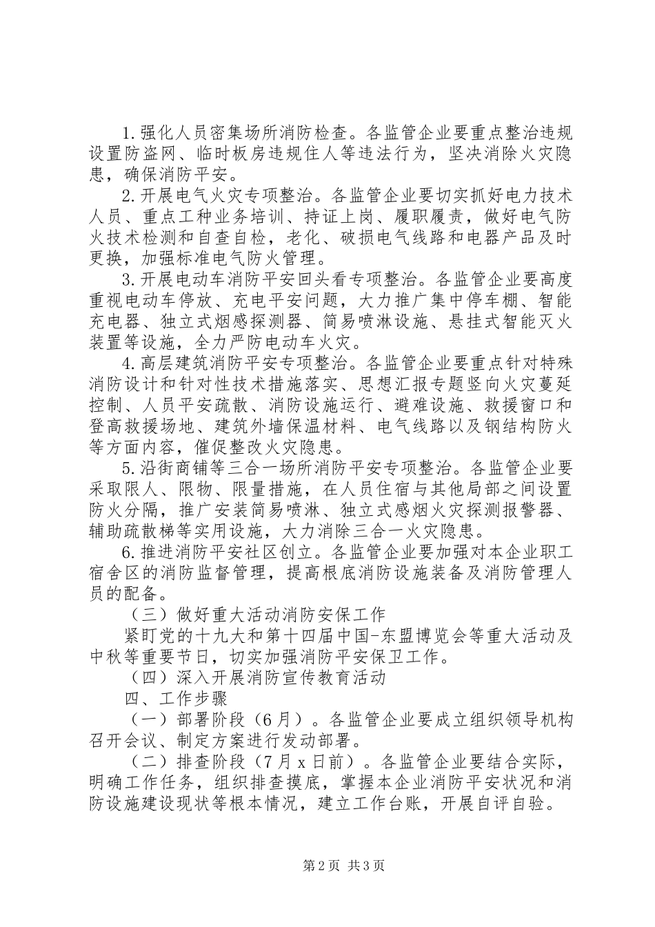 2023年某国资委夏季消防检查工作方案.docx_第2页