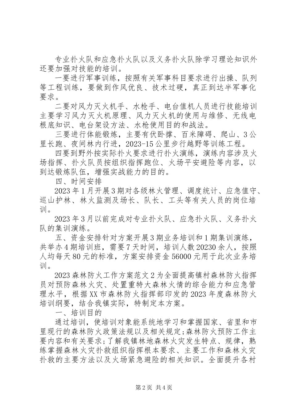 2023年森林防火工作方案.docx_第2页