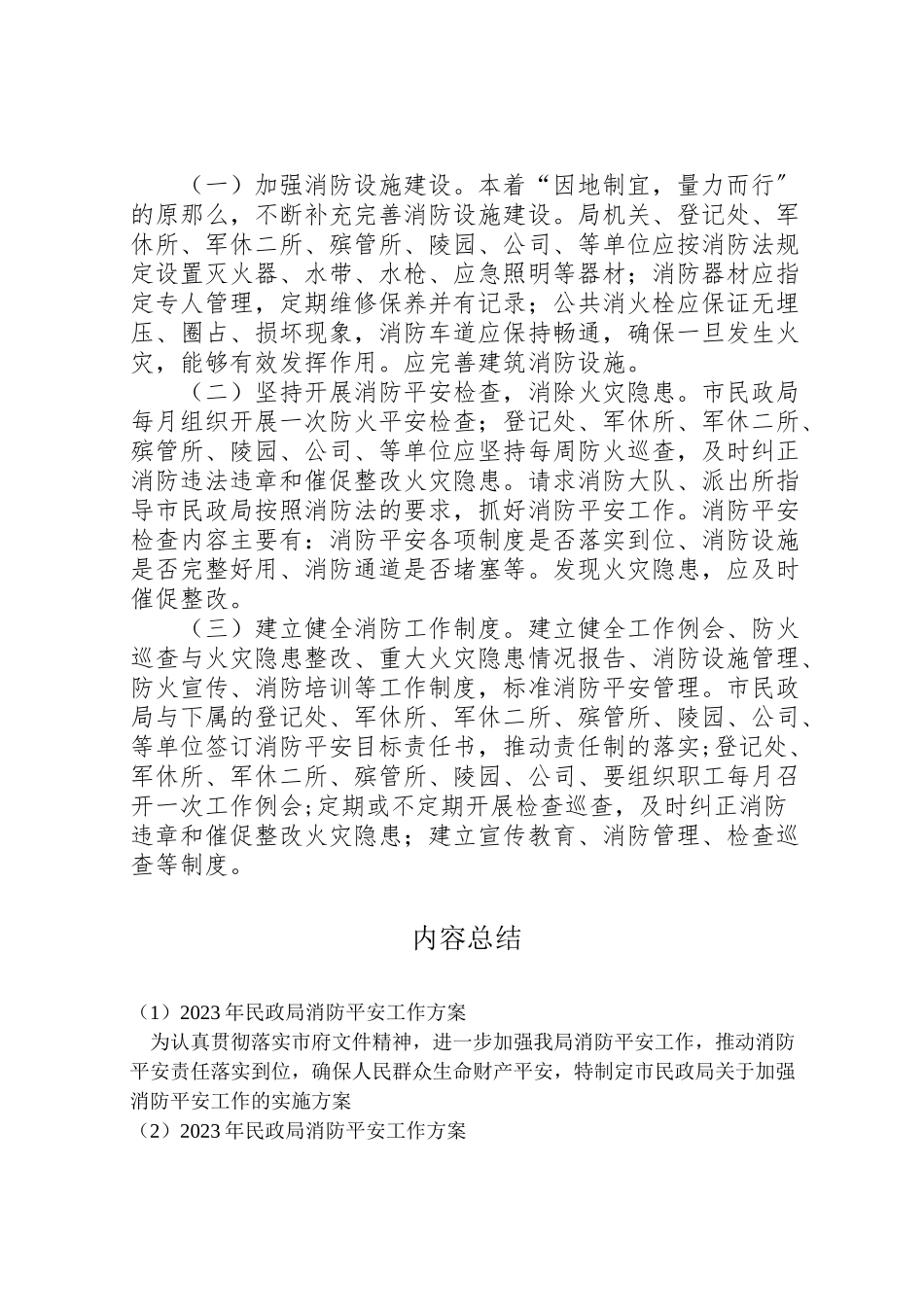 2023年民政局消防安全工作方案2.doc_第2页