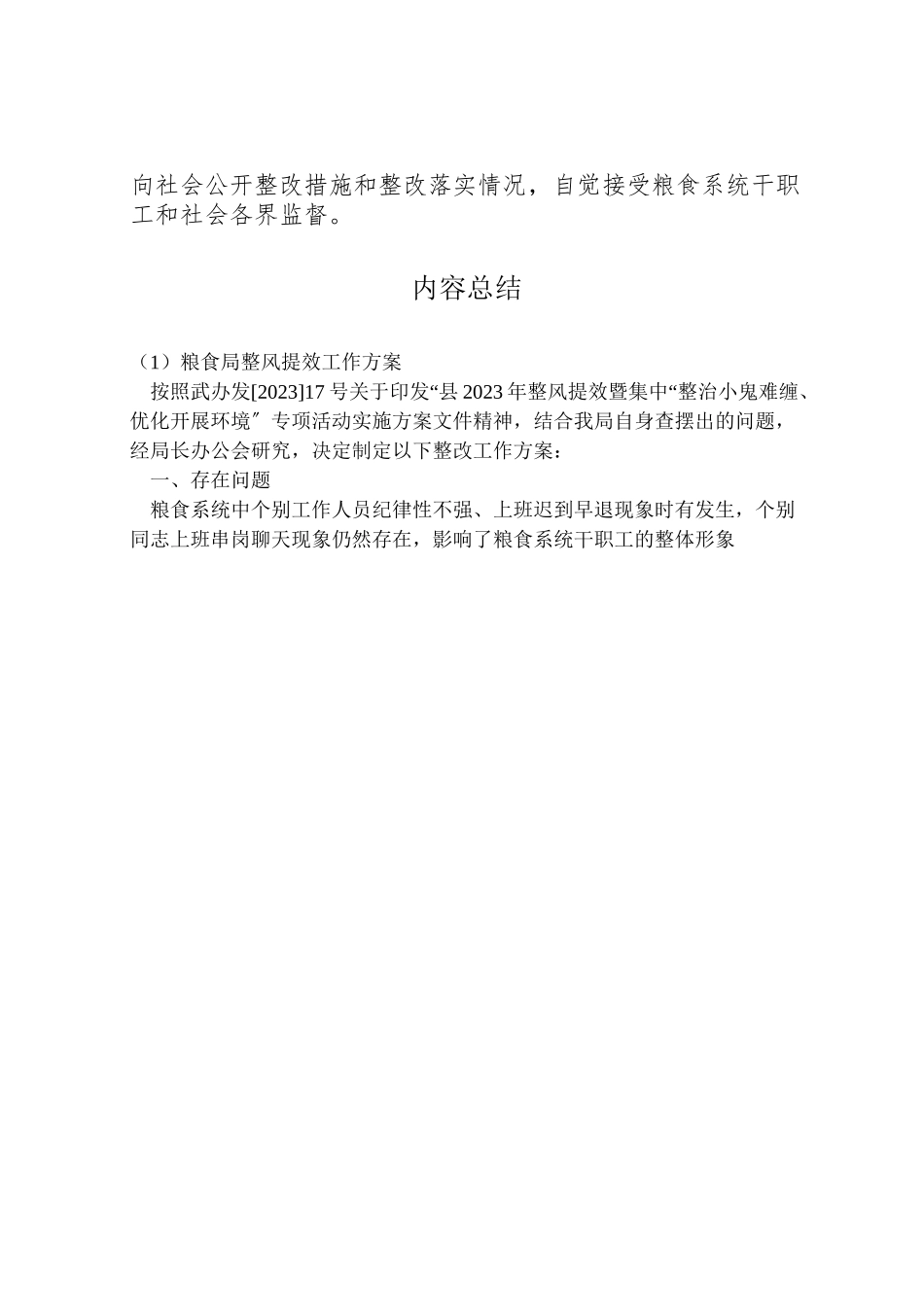 2023年粮食局整风提效工作方案.doc_第2页