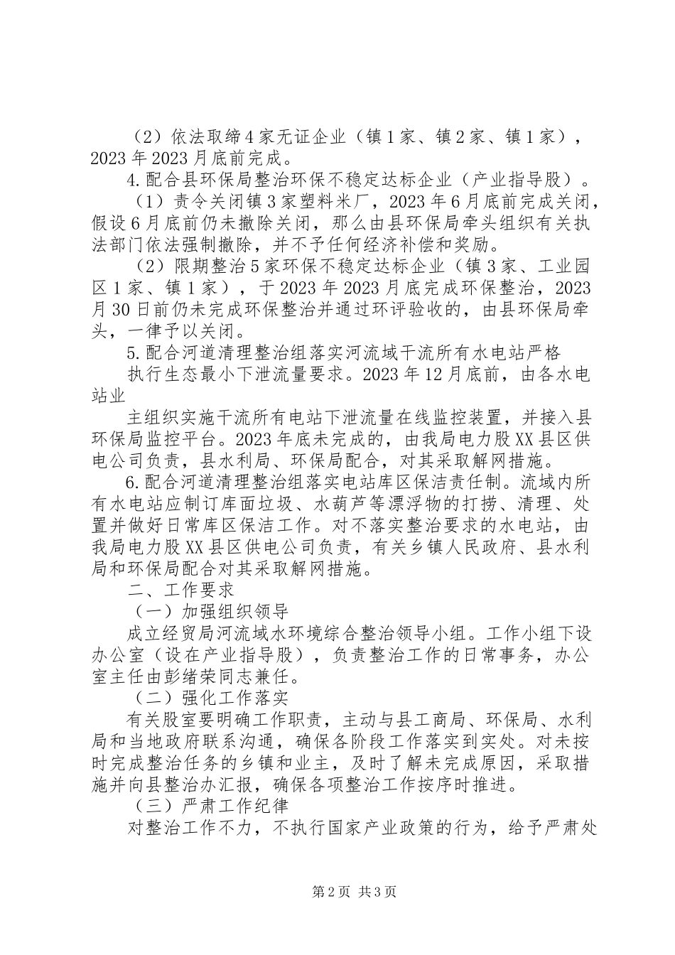 2023年经贸局水环境综合整治工作方案.docx_第2页