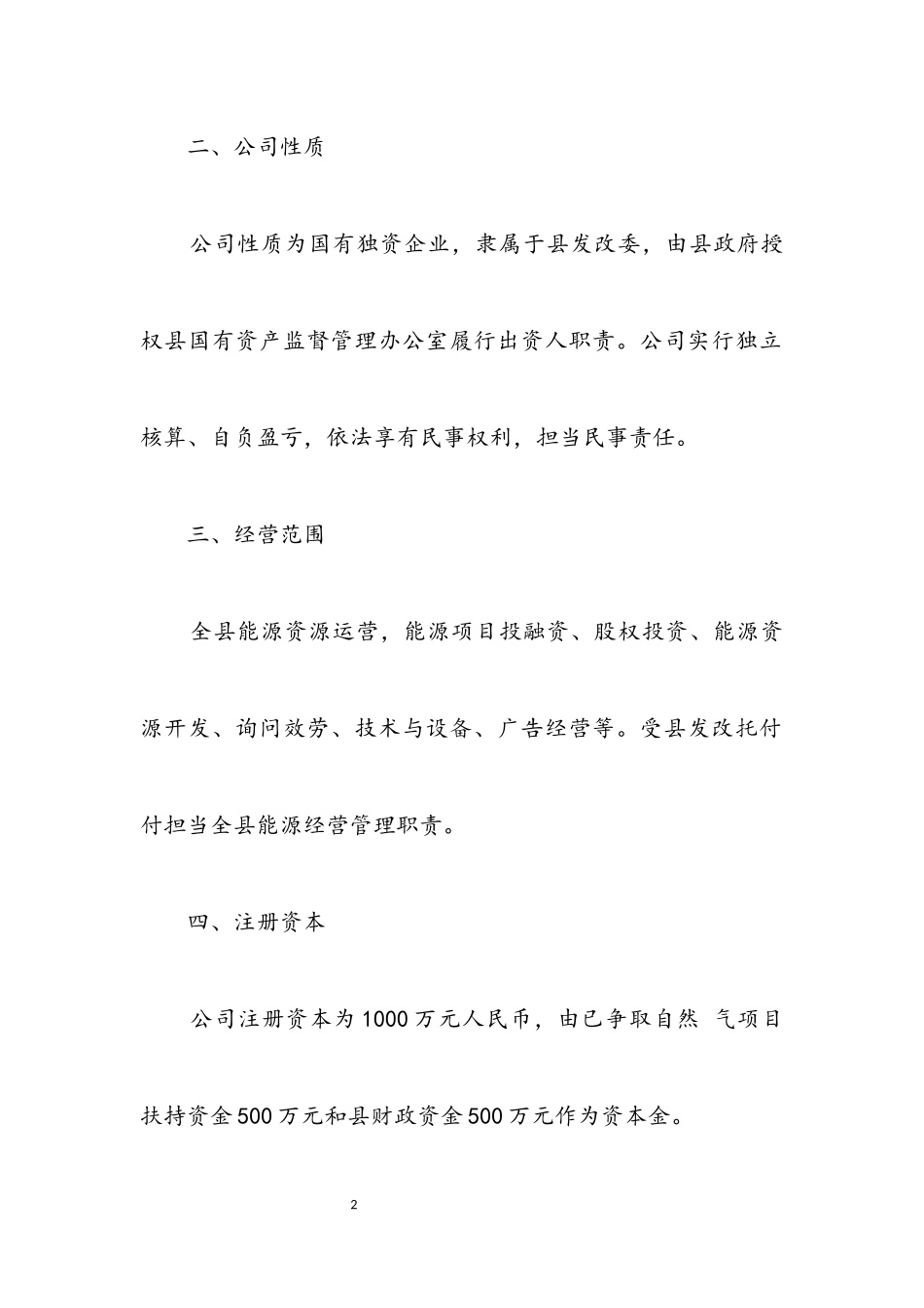 2023年能源投资公司组建工作方案.docx_第2页