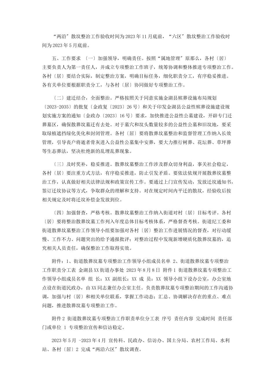 2023年街道散葬坟墓专项整治工作方案.docx_第2页