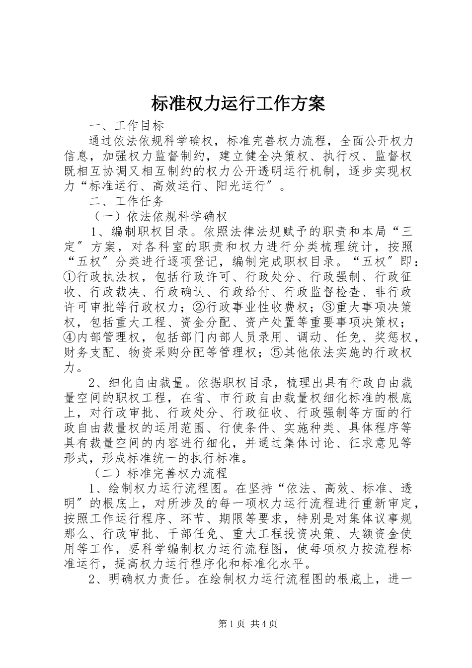 2023年规范权力运行工作方案.docx_第1页