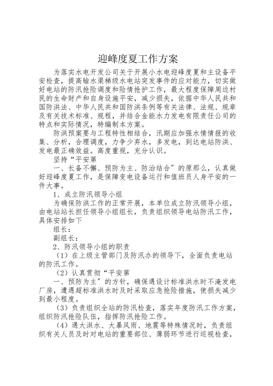 2023年迎峰度夏工作方案 .doc_第1页