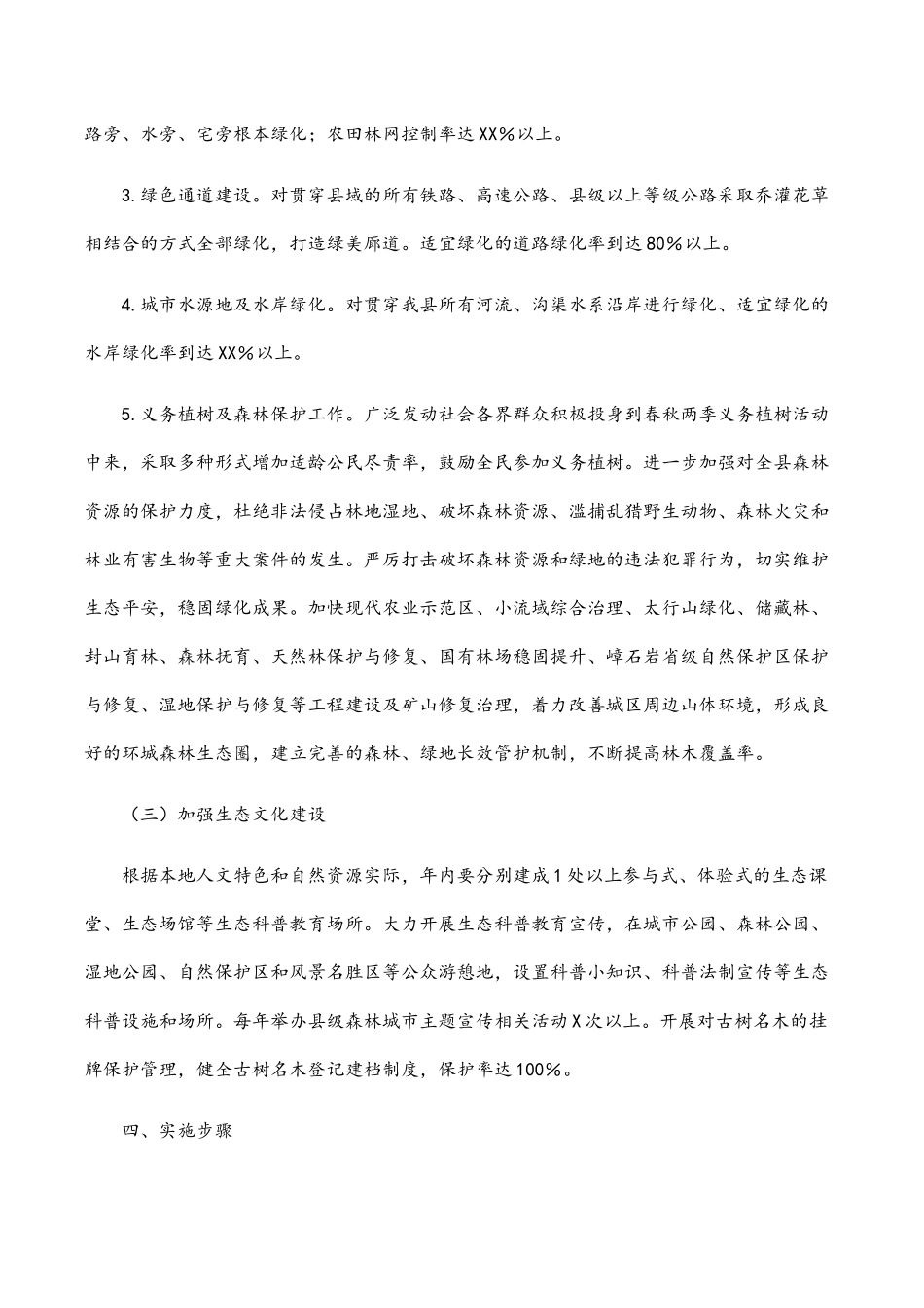 全县2023年创建省级森林城市工作方案.docx_第3页