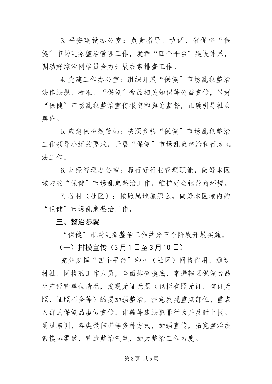 2023年保健市场乱象专项整治工作方案.docx_第3页