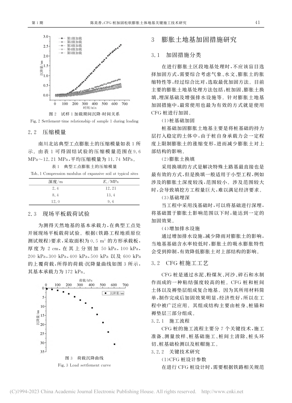 CFG桩加固松软膨胀土体地基关键施工技术研究_陈美香.pdf_第3页