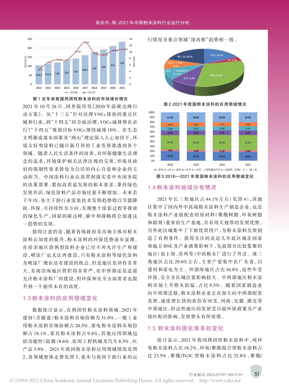 2021年中国粉末涂料行业运行分析_吴向平.pdf_第2页