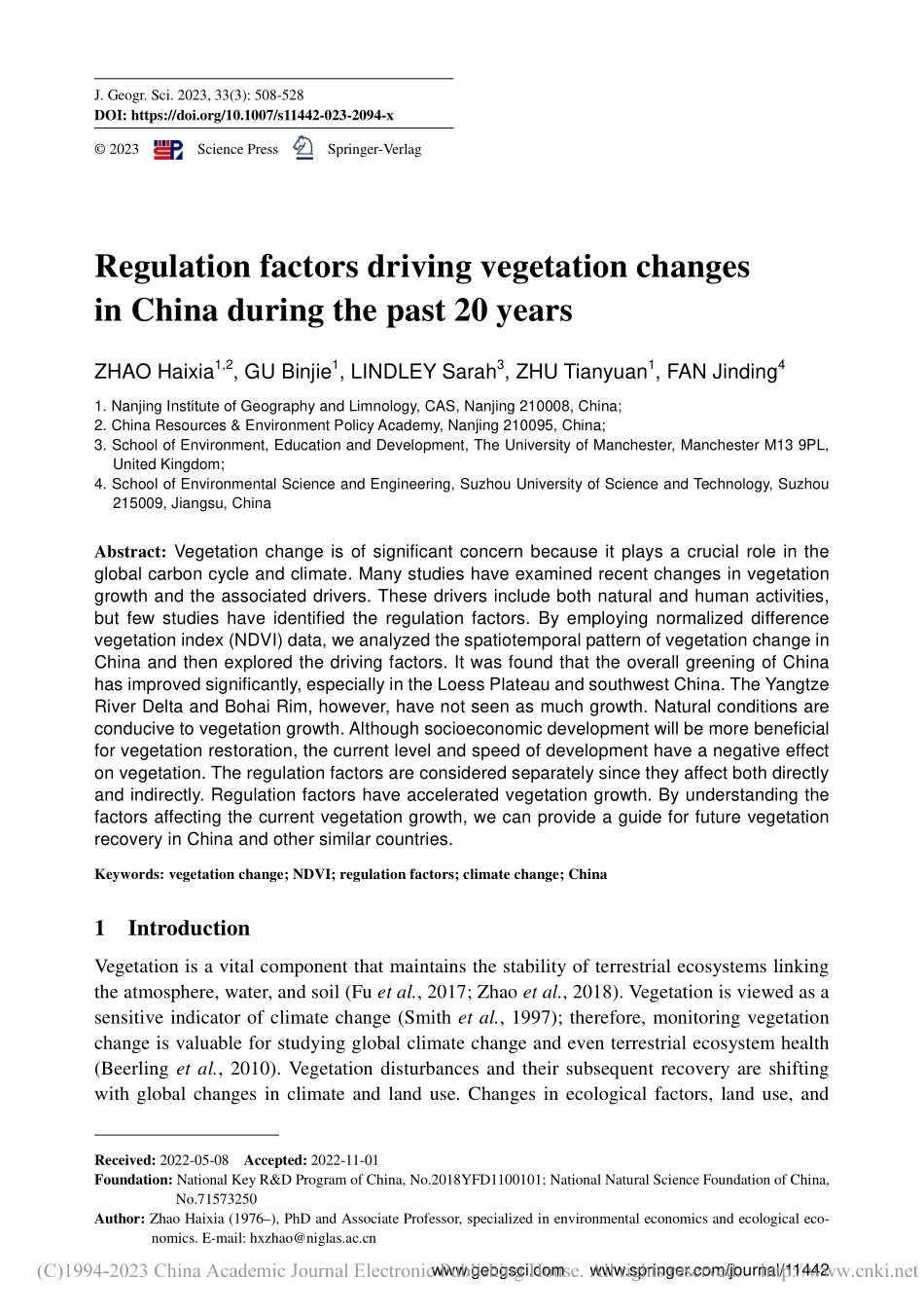 Regulation fa...past 20 years_ZHAO Haixia.pdf_第1页