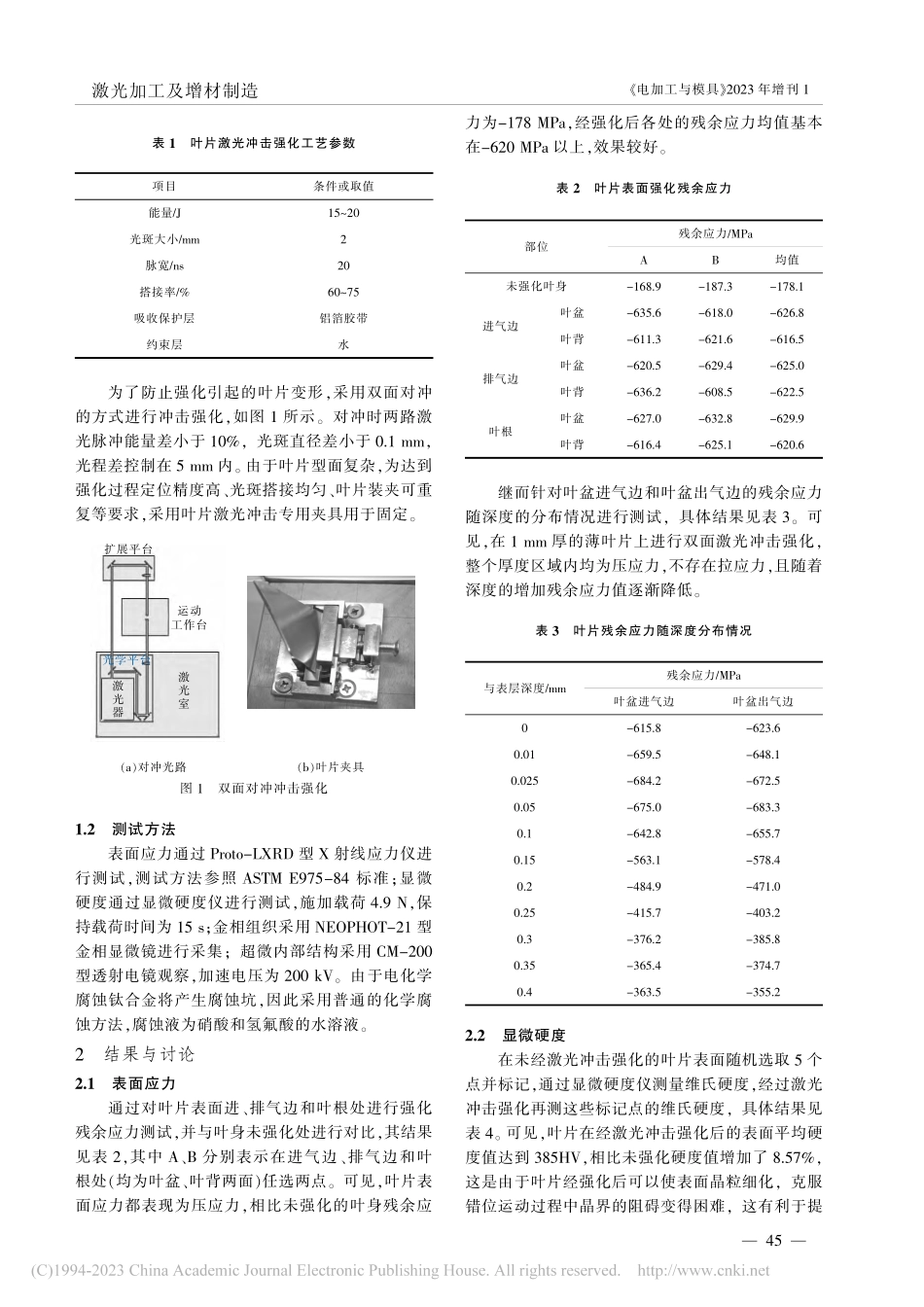 TA11航空发动机叶片激光冲击强化技术研究_郑刚.pdf_第2页