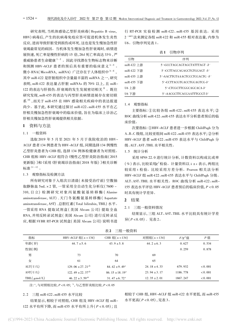 miR-122及miR-1...肝衰竭患者中表达及临床价值_孔琳玲.pdf_第2页