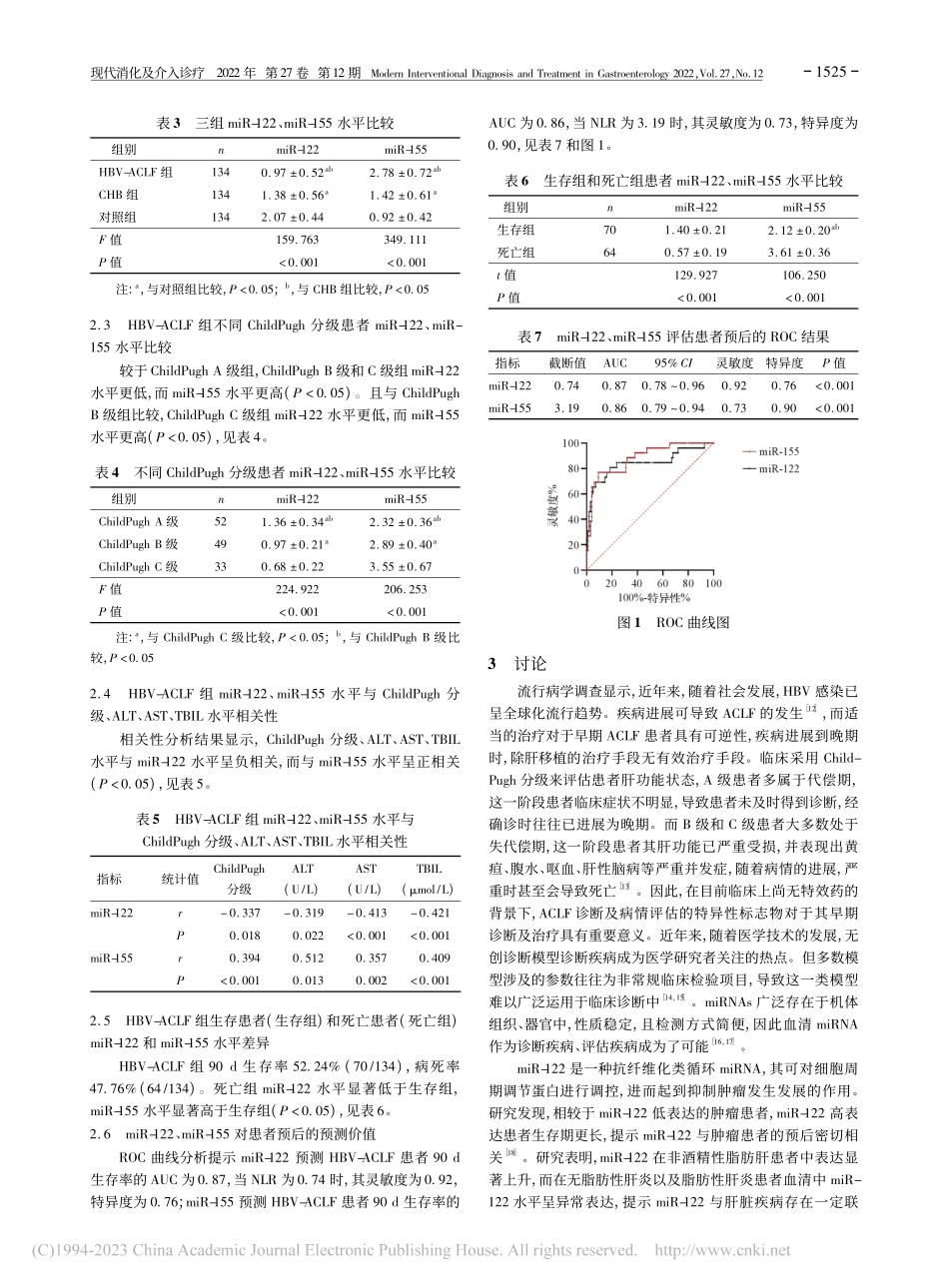 miR-122及miR-1...肝衰竭患者中表达及临床价值_孔琳玲.pdf_第3页
