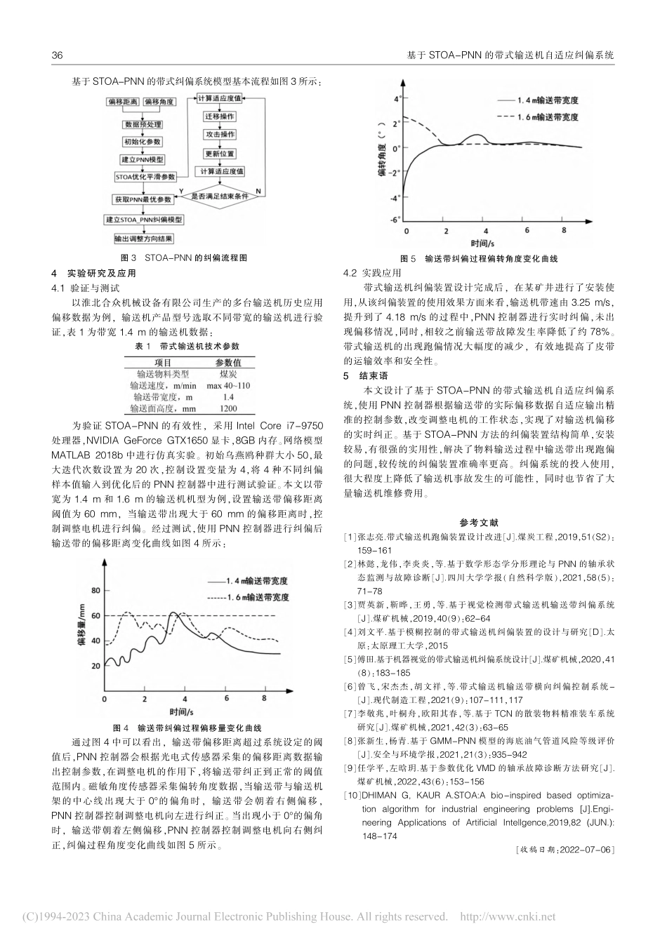 基于STOA-PNN的带式输送机自适应纠偏系统_邢丹.pdf_第3页