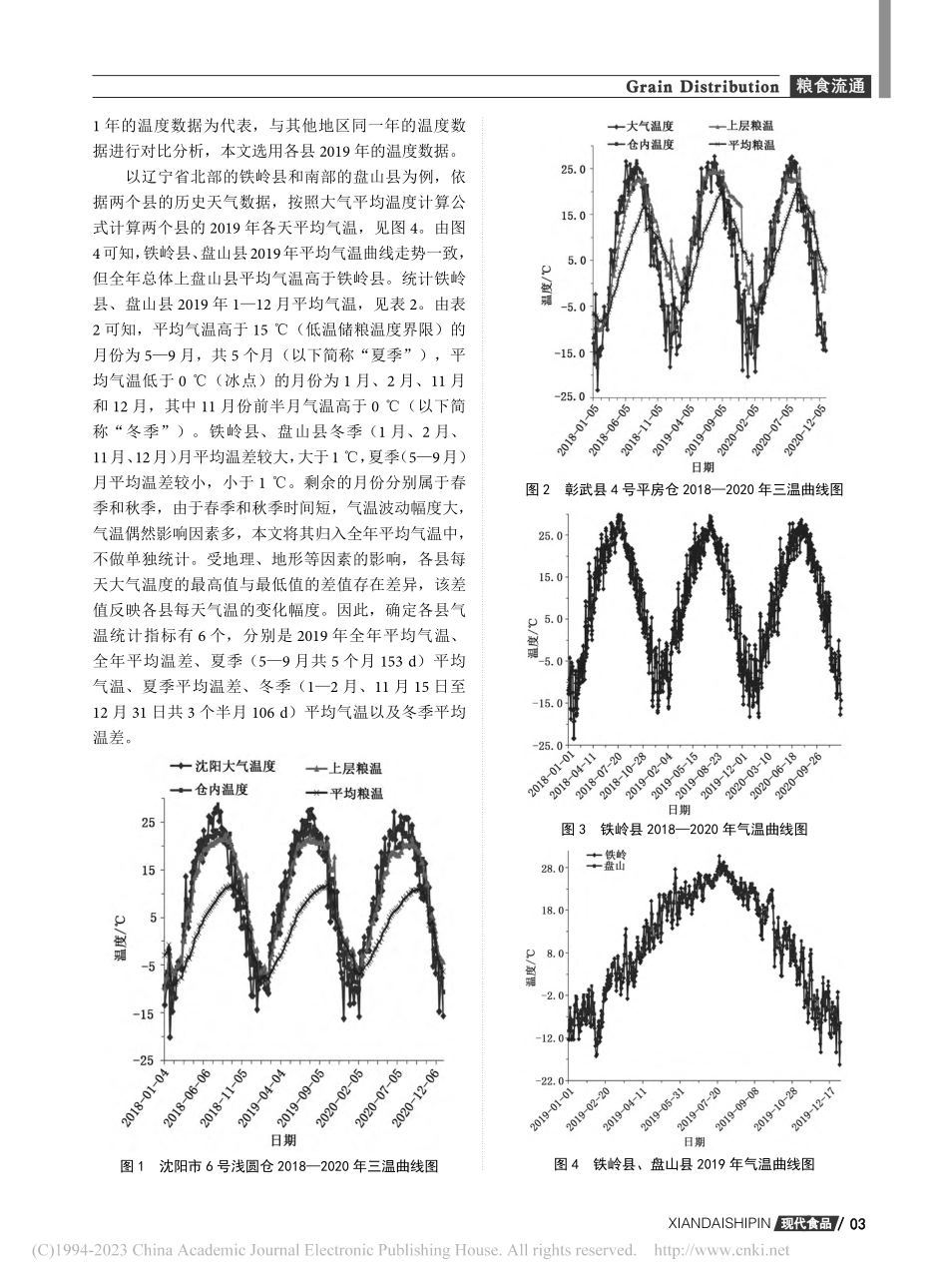 基于地理地形及县域温度的辽宁省储粮生态亚区划分研究_刘长生.pdf_第3页