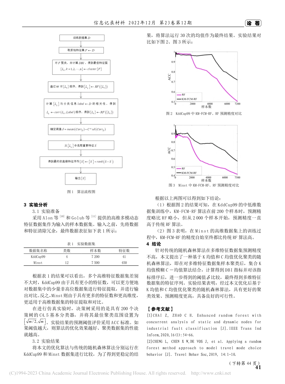基于特征聚类优化的KM-FCM-RF算法研究_罗超.pdf_第3页
