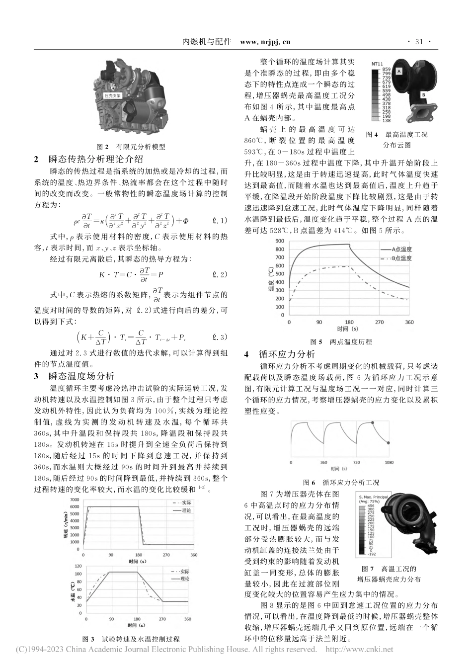 基于瞬态过程的增压器蜗壳开裂分析_路明.pdf_第2页