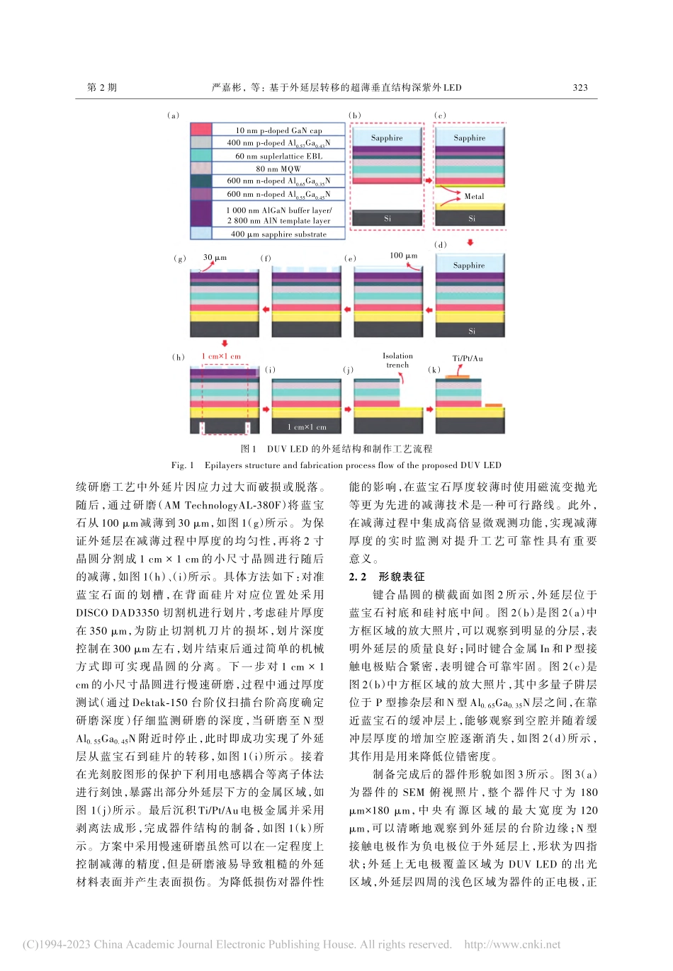 基于外延层转移的超薄垂直结构深紫外LED_严嘉彬.pdf_第3页