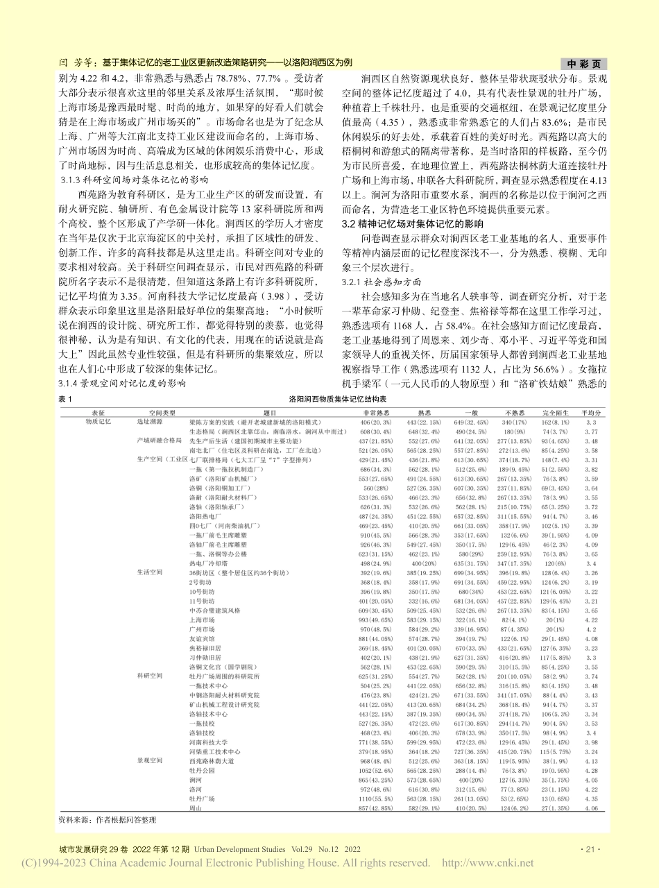 基于集体记忆的老工业区更新...略研究——以洛阳涧西区为例_闫芳.pdf_第3页