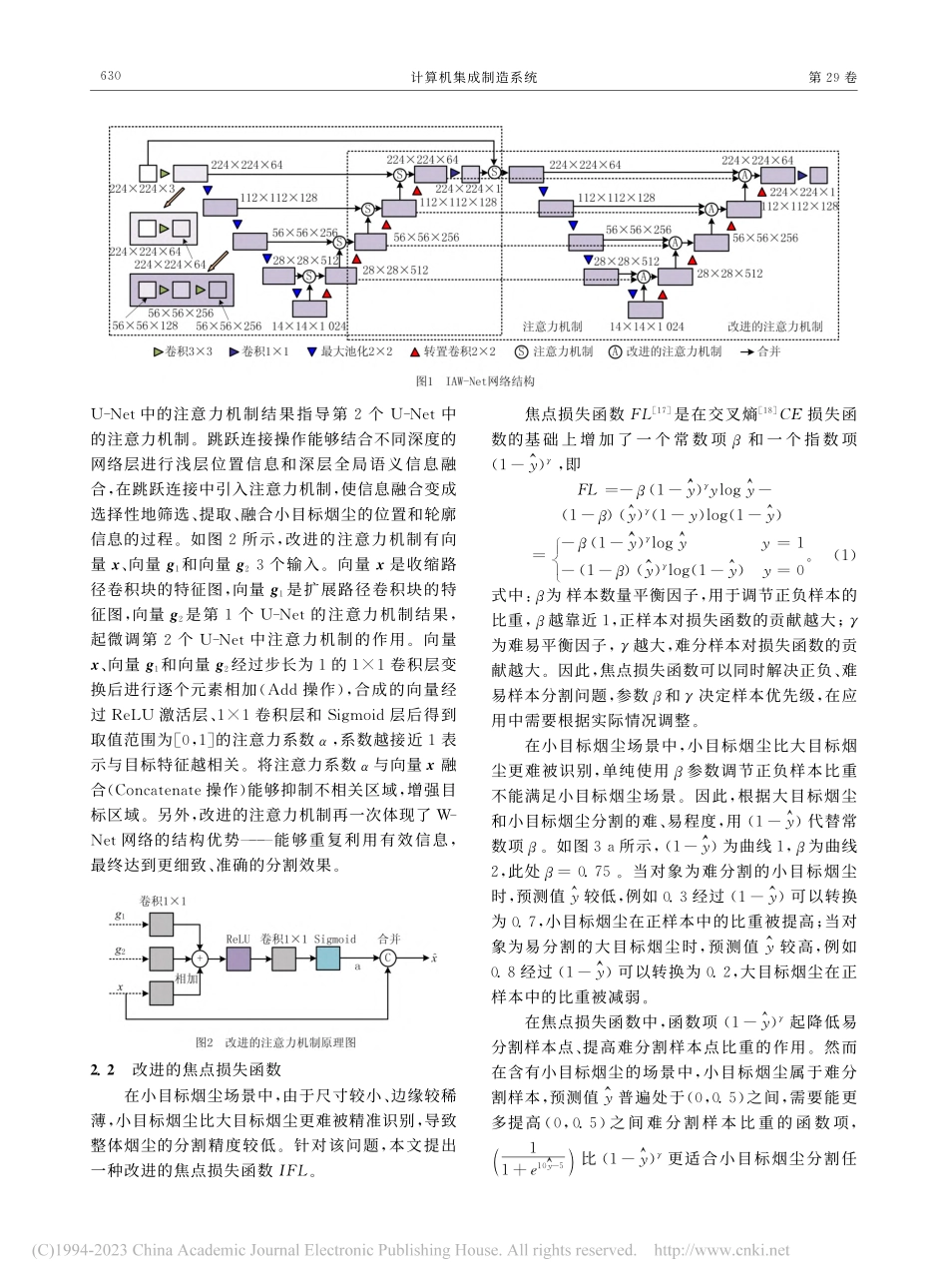 基于改进注意力W-Net的工业烟尘图像分割_詹光莉.pdf_第3页