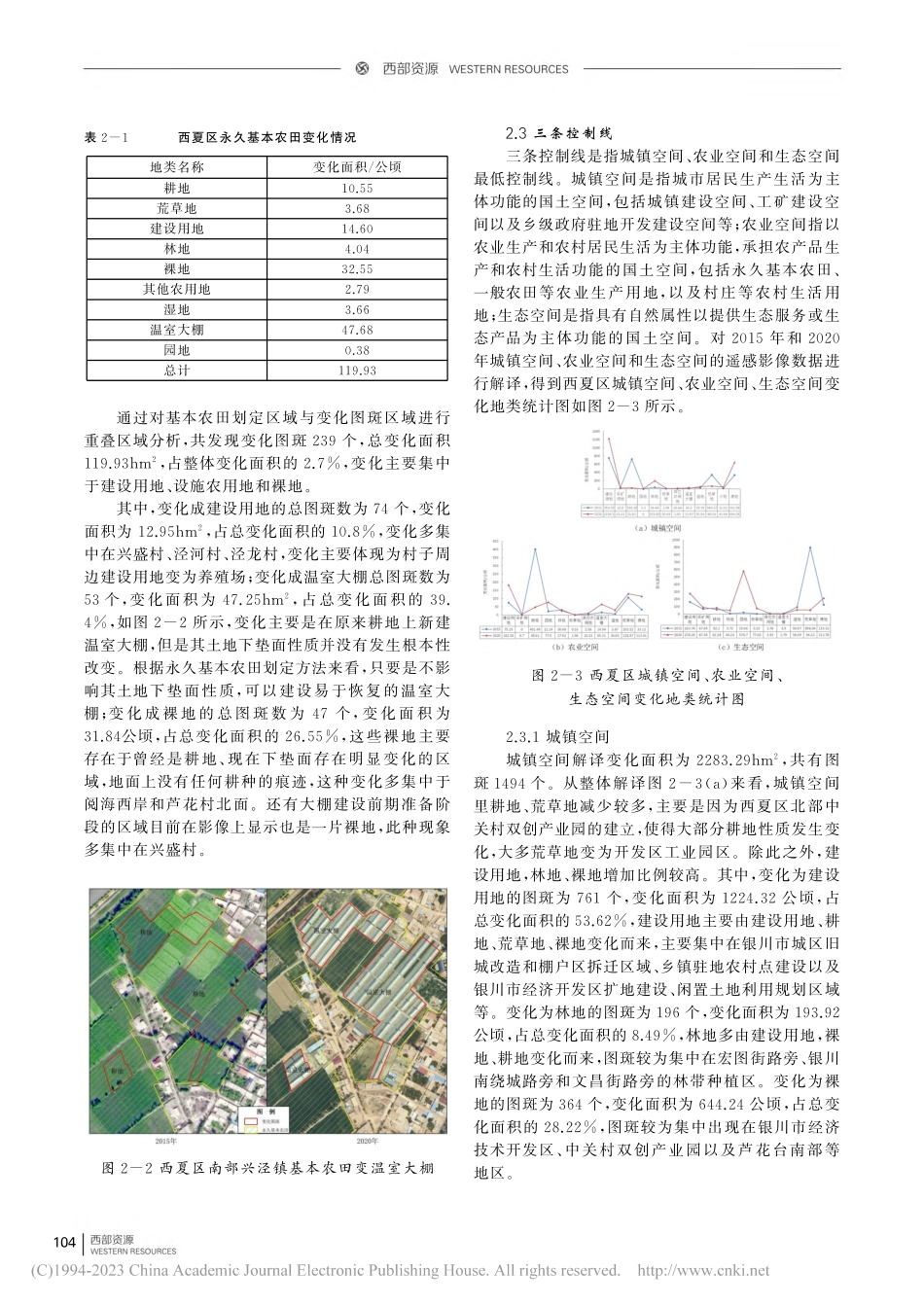 基于高分遥感的银川市西夏区...2020年土地类型变化浅析_吴娟.pdf_第3页