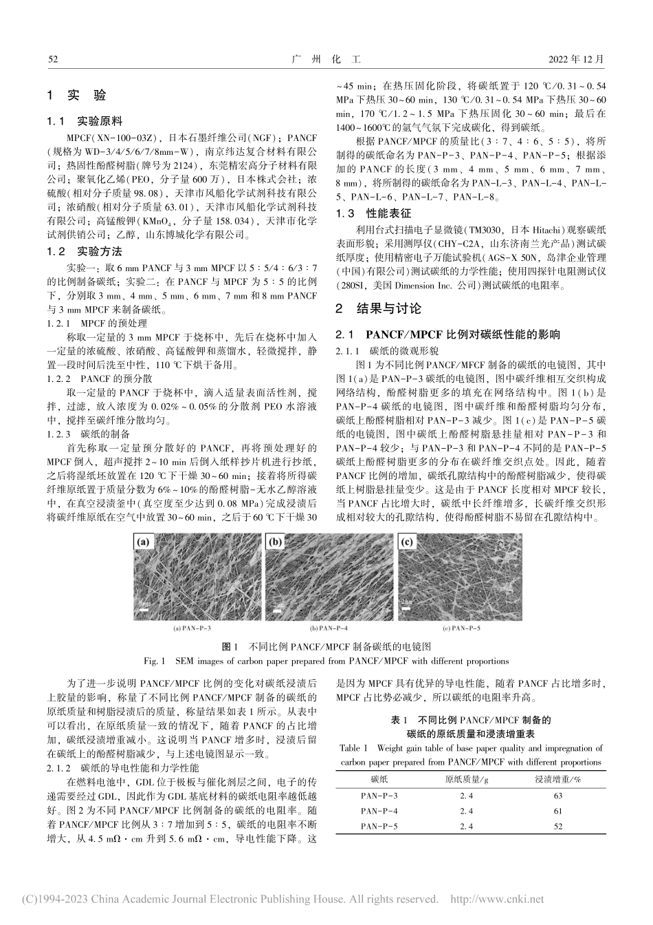 基于共混纤维制备碳纸的工艺优化研究_李琪琪.pdf_第2页