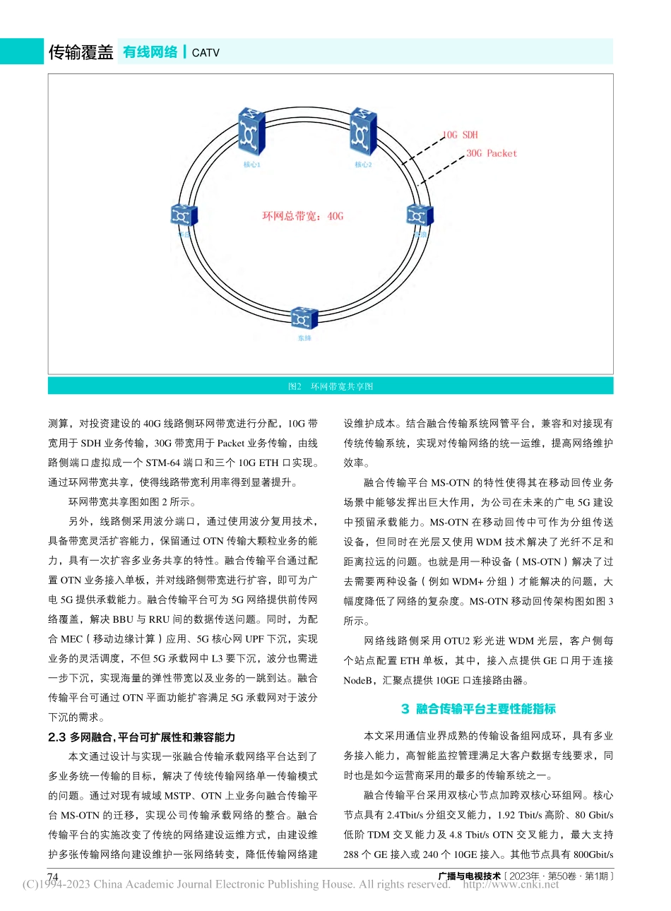 基于环网带宽共享的融合传输平台设计与实现_冒昌银.pdf_第3页