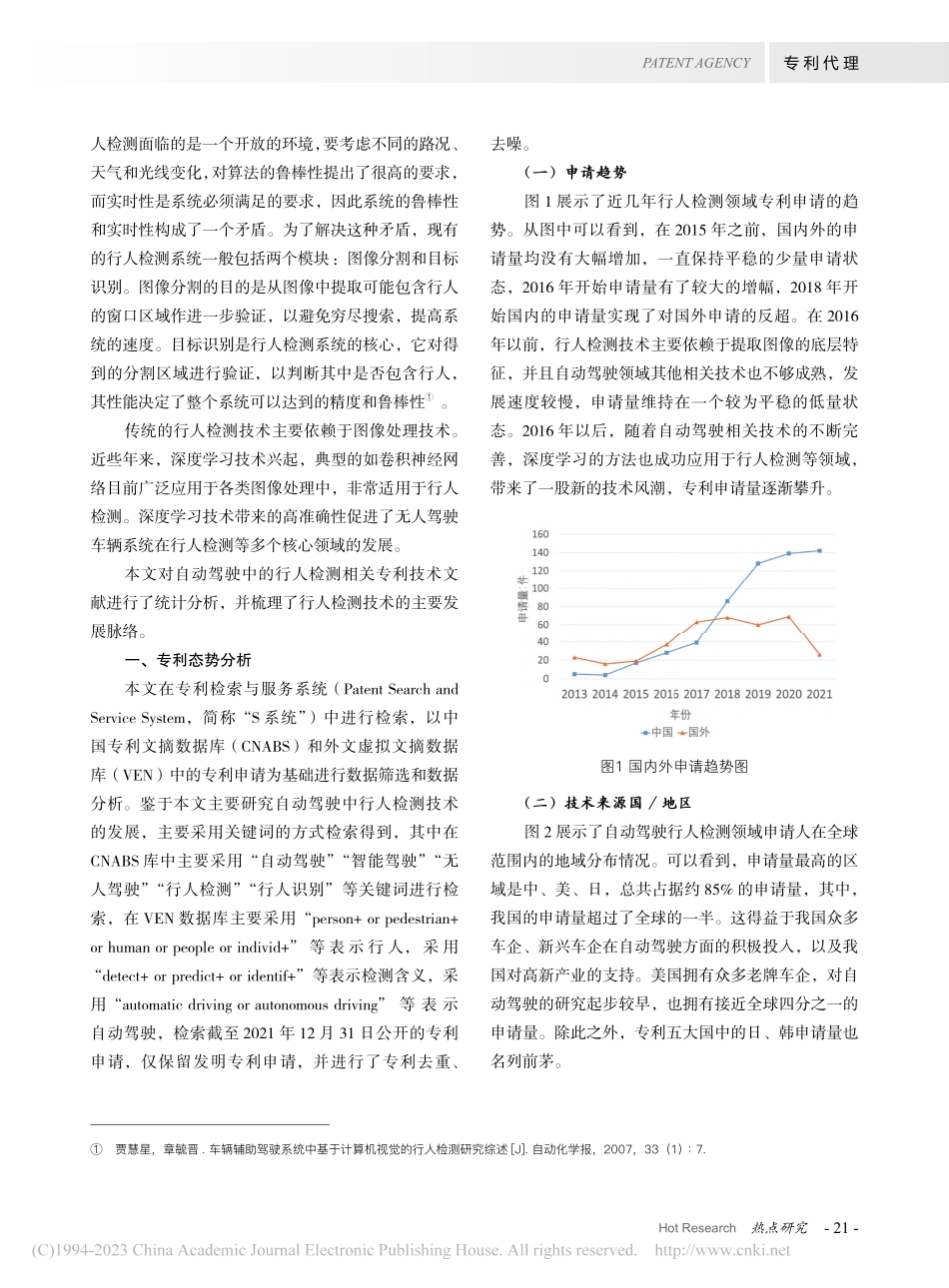 基于计算机视觉的自动驾驶行人检测专利技术综述_李朋原.pdf_第2页