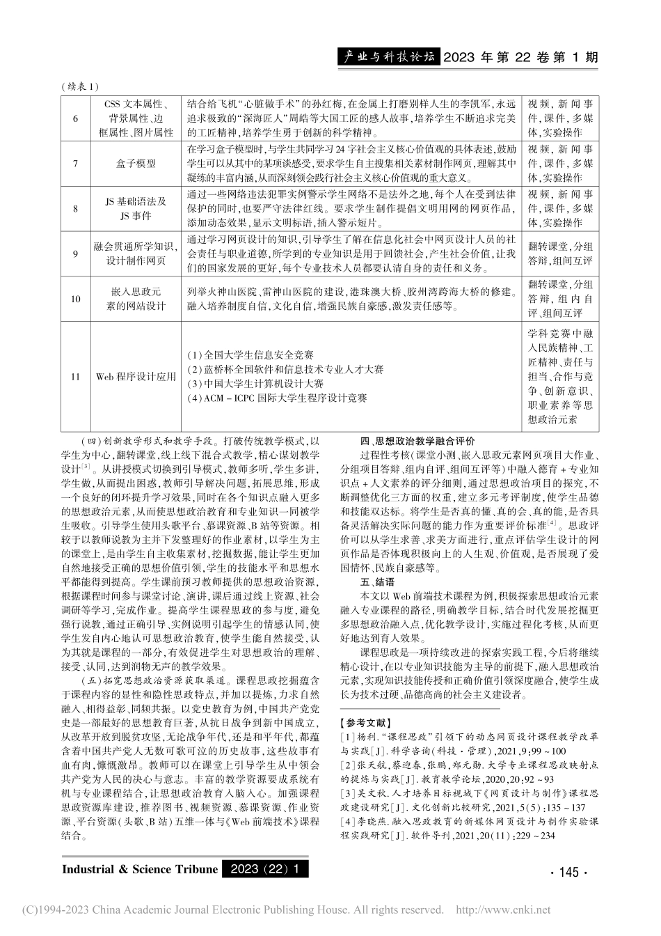 基于课程思政的《Web前端技术》课程教学研究_邵小青.pdf_第3页