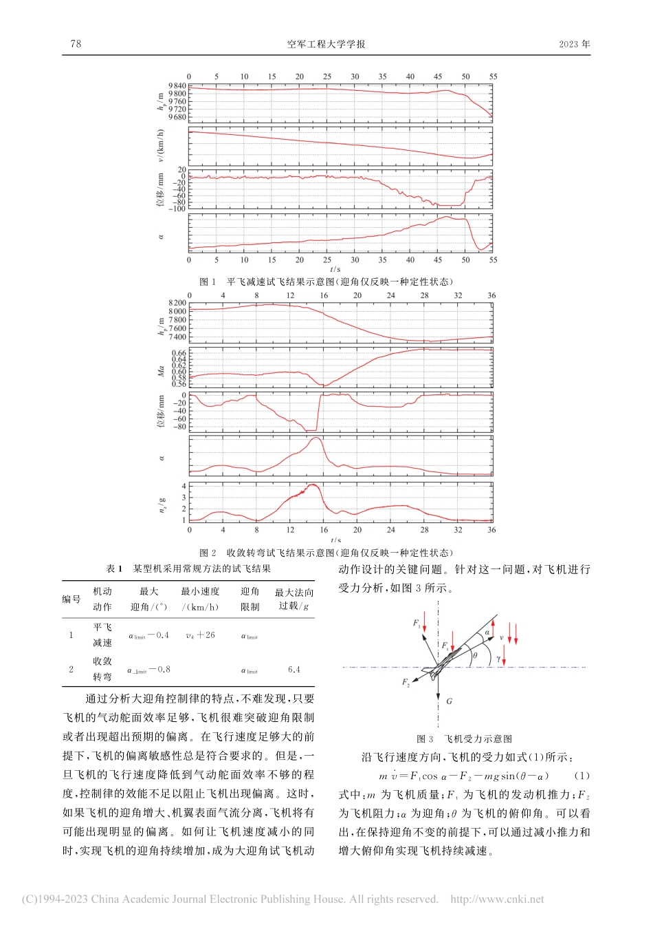 基于爬升减速机动的大迎角偏离敏感性试飞技术_方自力.pdf_第3页