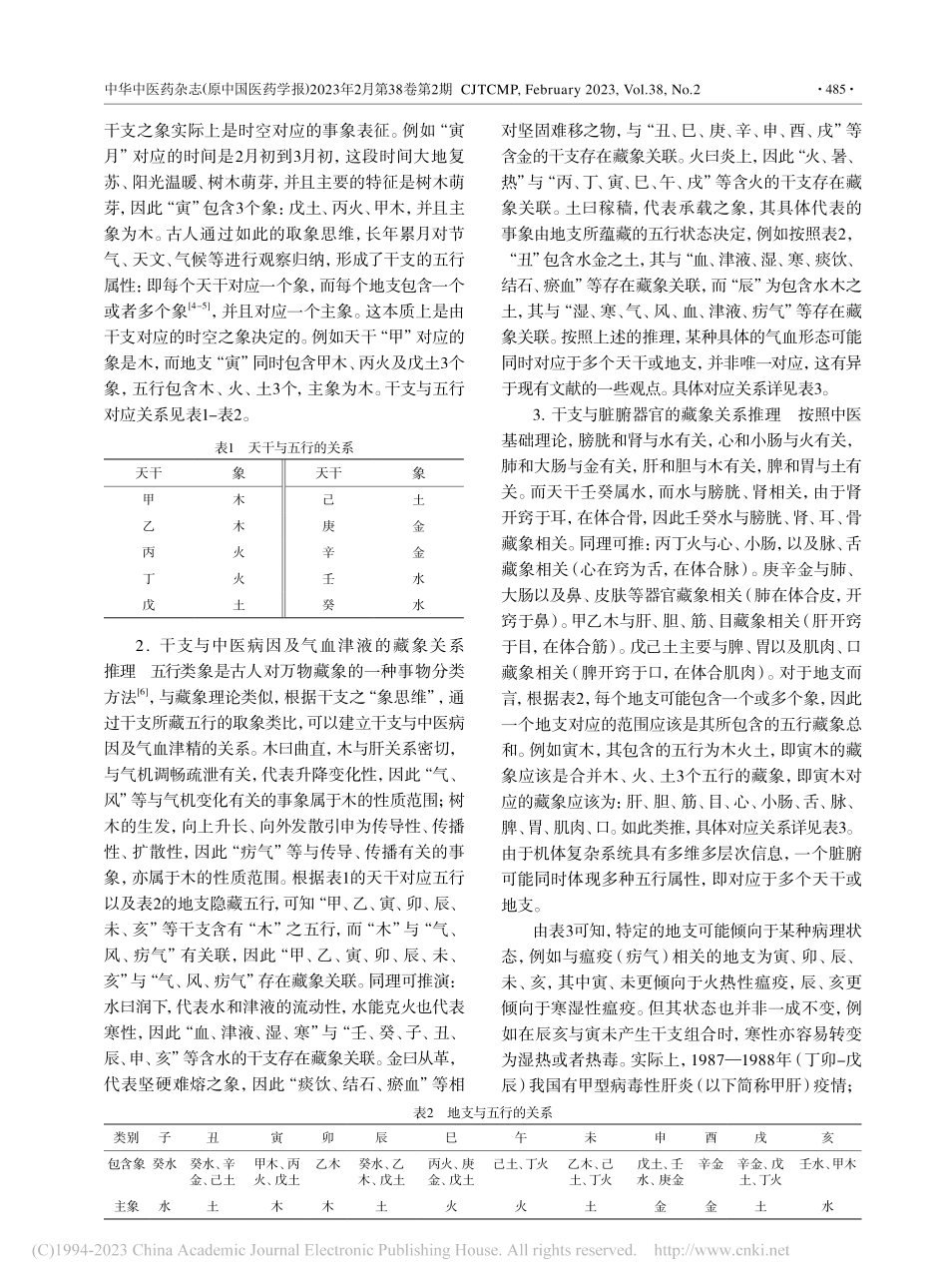 基于干支象思维的新型中医时间医学推理模型探微_江启煜.pdf_第2页