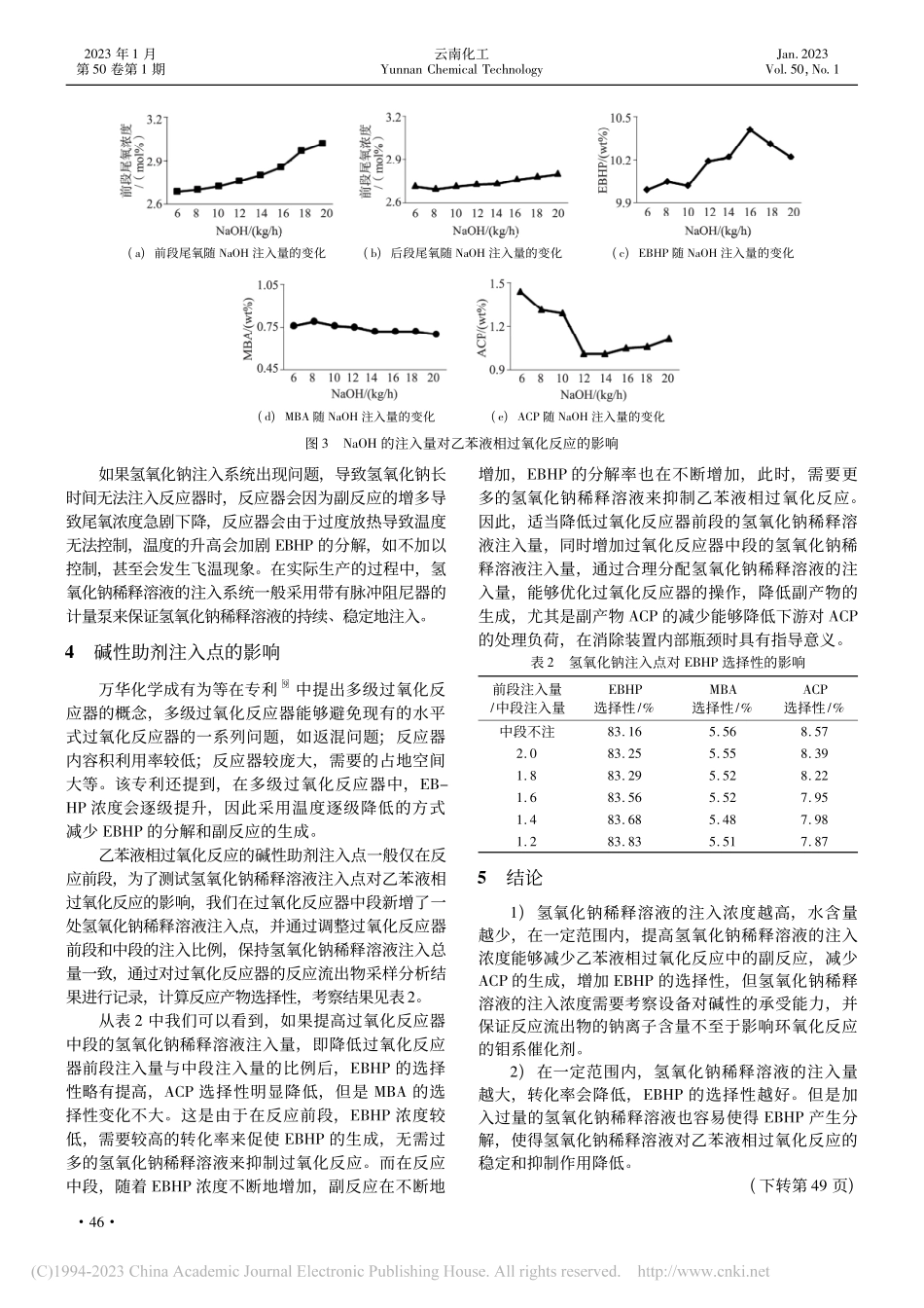 碱性助剂对乙苯液相过氧化反应的影响_庄东霖.pdf_第3页