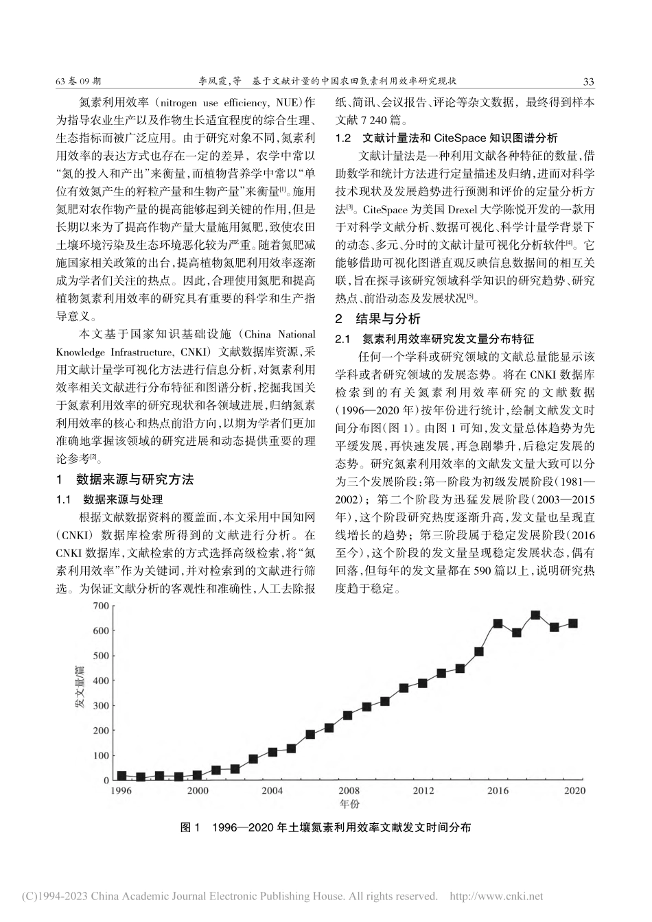 基于文献计量的中国农田氮素利用效率研究现状_李凤霞.pdf_第2页