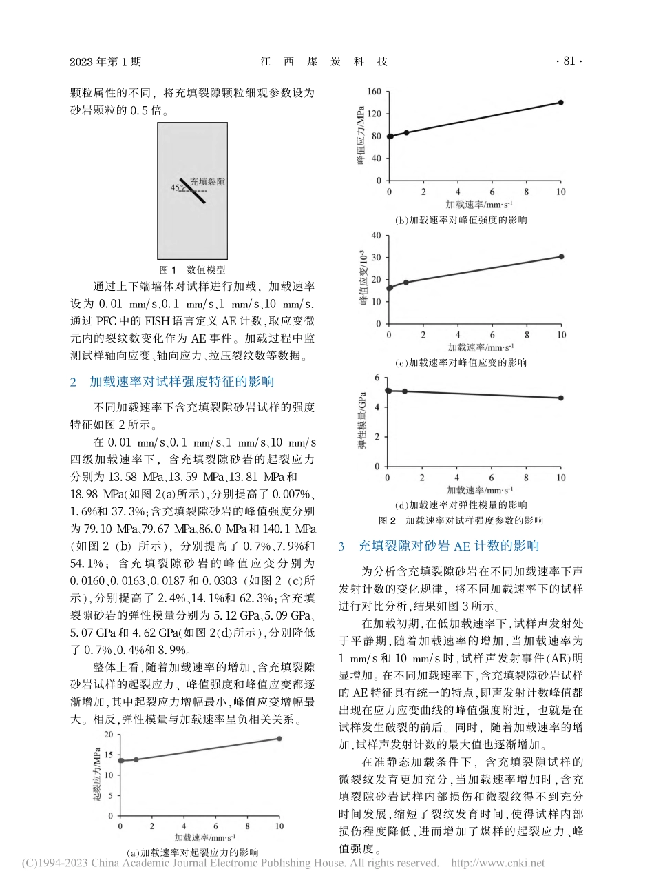 加载速率对含充填裂隙砂岩强度特征的影响_关广山.pdf_第2页