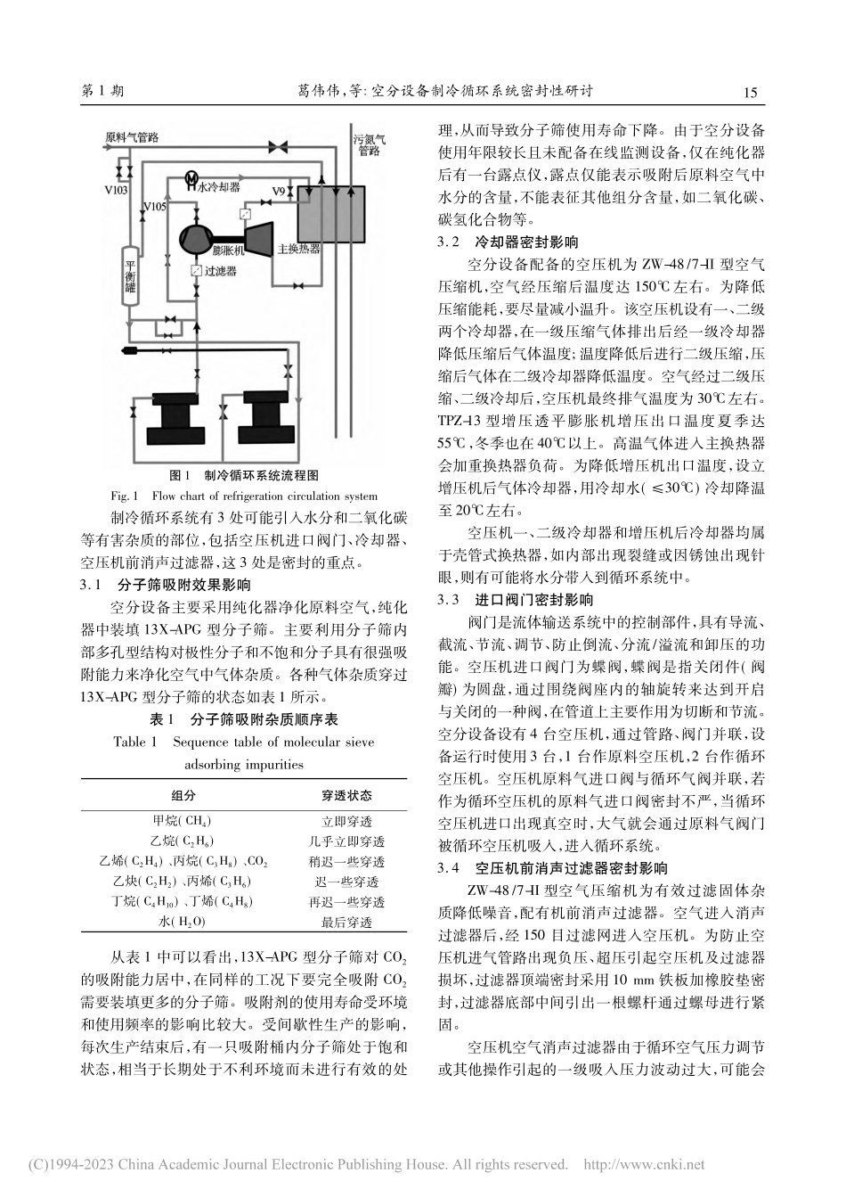 空分设备制冷循环系统密封性研讨_葛伟伟.pdf_第2页