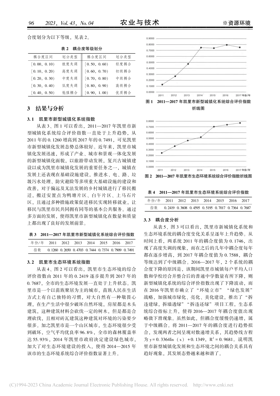 凯里市新型城镇化与生态环境的耦合关系研究_张春长.pdf_第3页