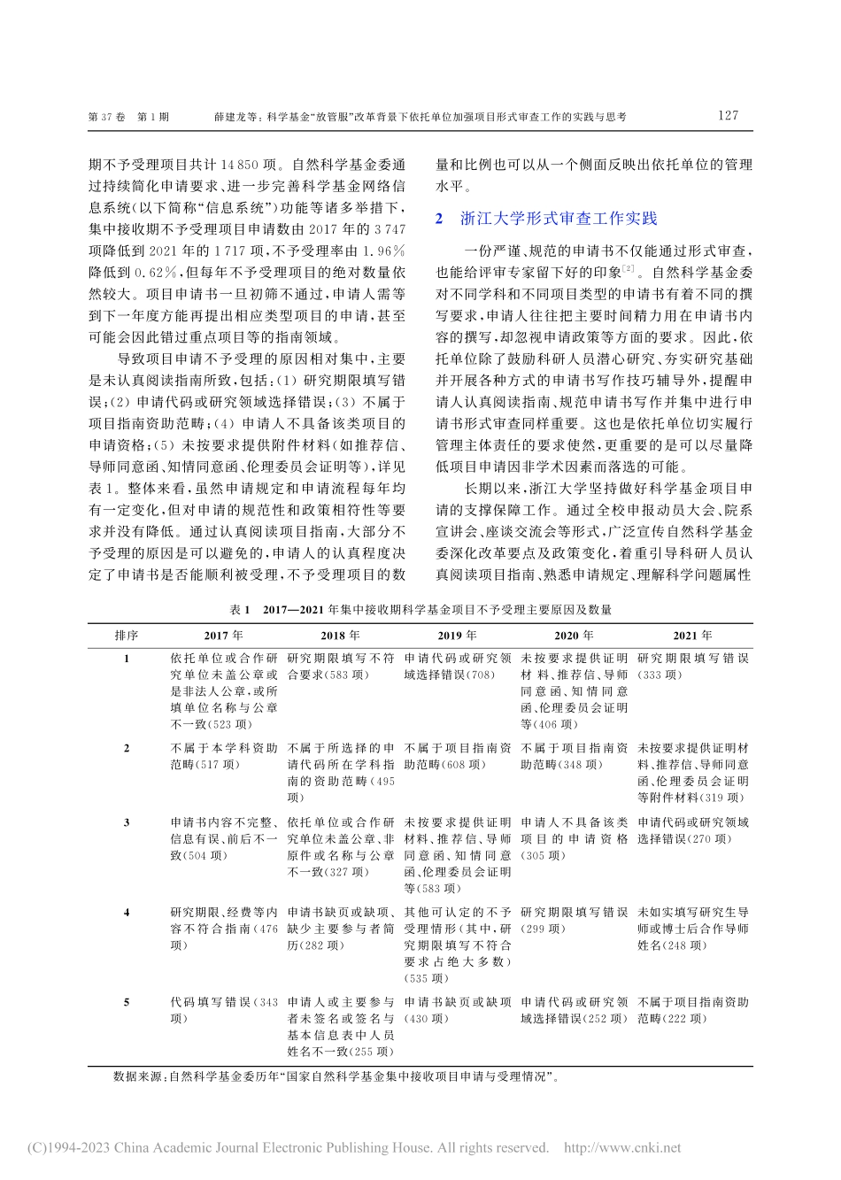 科学基金“放管服”改革背景...目形式审查工作的实践与思考_薛建龙.pdf_第2页