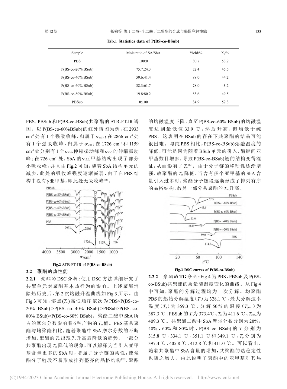 聚丁二酸-辛二酸丁二醇酯的合成与酶促降解性能_杨锦.pdf_第3页
