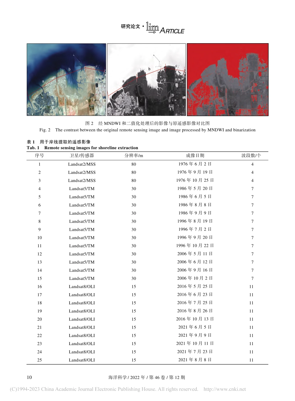 近50年来刁口废弃亚三角洲海岸线变迁速率分析_任宗海.pdf_第3页