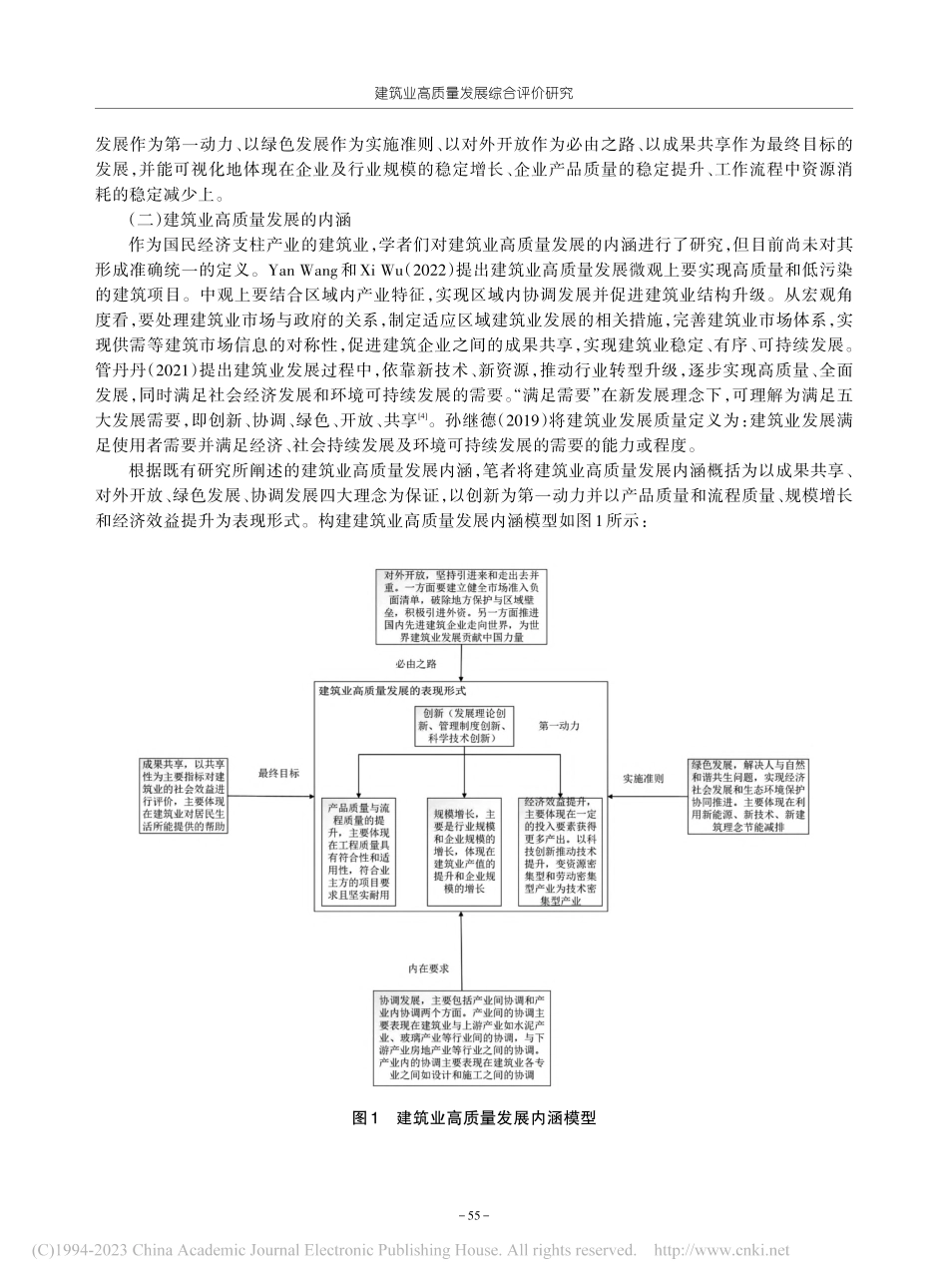 建筑业高质量发展综合评价研究——以华东六省为例_吕洪途.pdf_第2页