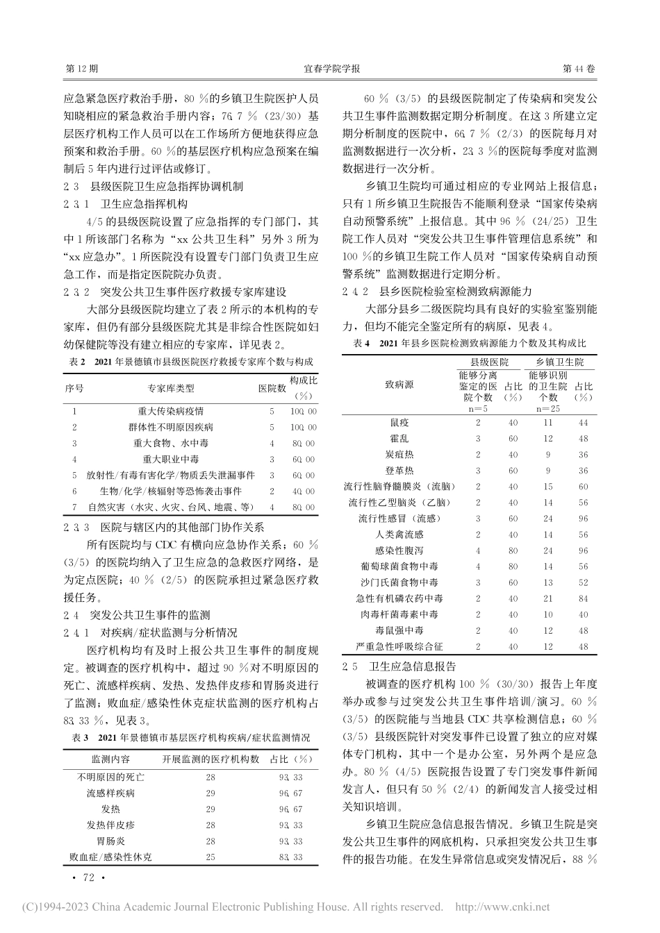 景德镇市基层医疗卫生机构突发公共卫生事件应急能力调查_李小华.pdf_第3页