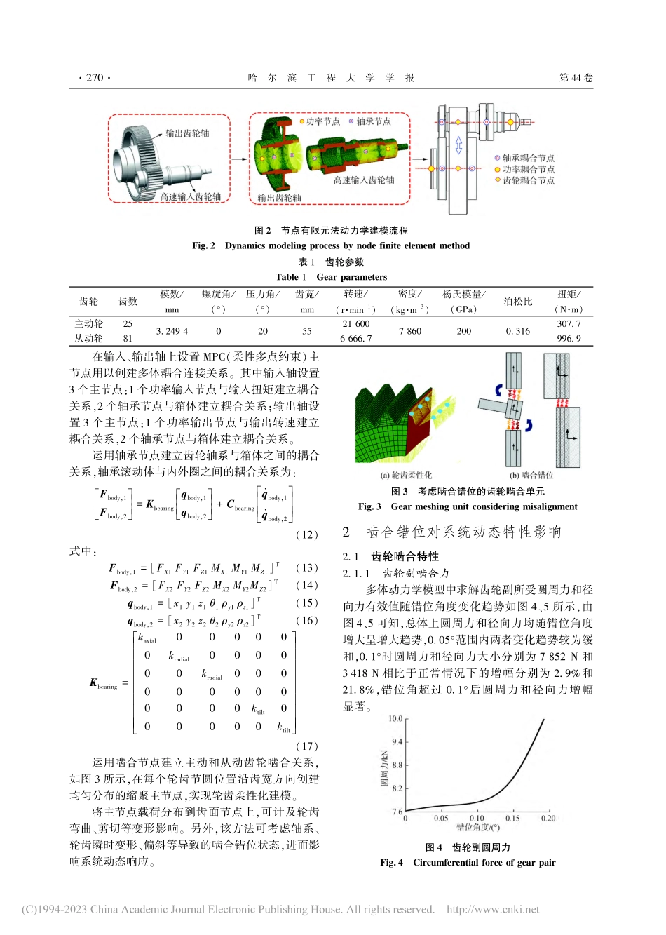啮合错位对高速齿轮传动振动响应的影响_李良祥.pdf_第3页