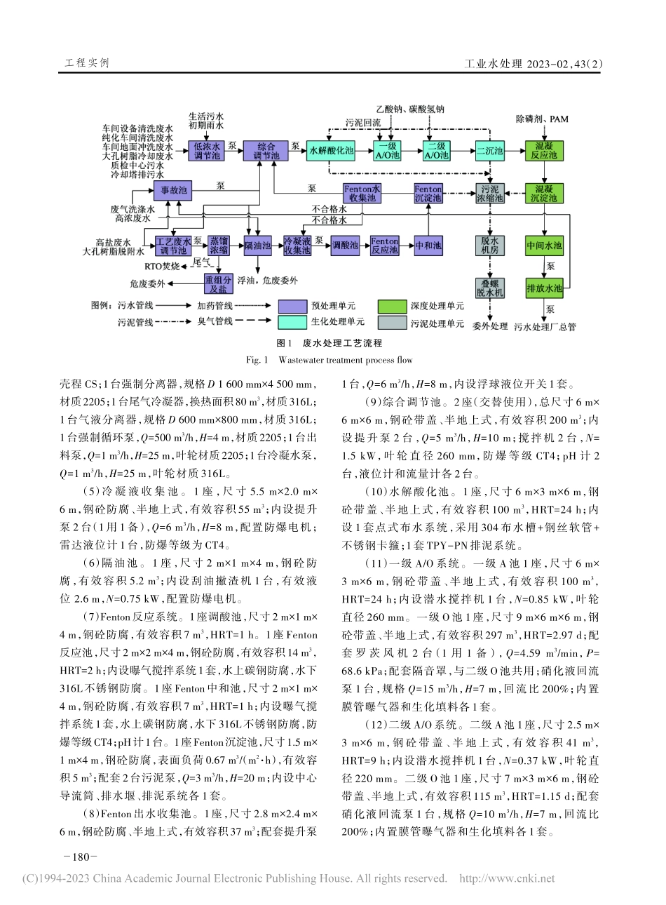 某精细化工企业废水处理工程实例_毕道文.pdf_第3页