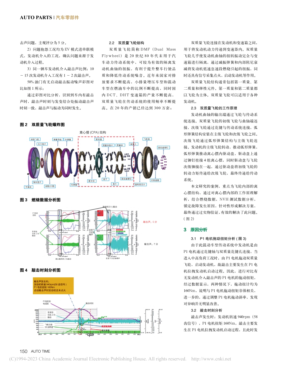 某汽油发动机双质量飞轮启动敲击的研究_赵宇峰.pdf_第2页