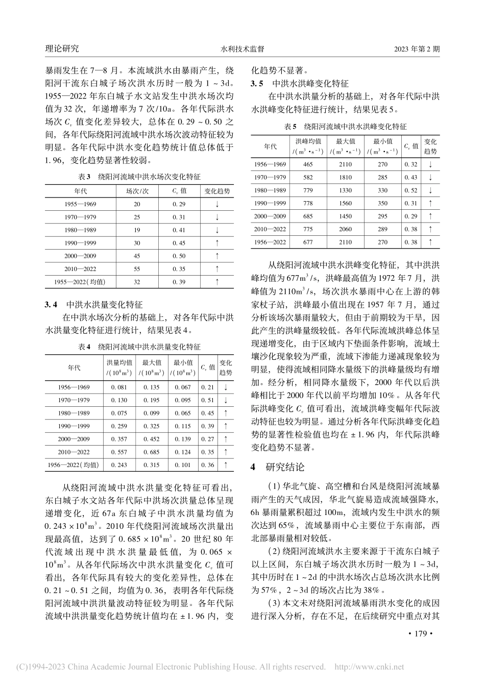 绕阳河流域暴雨洪水特征分析_巩士群.pdf_第3页