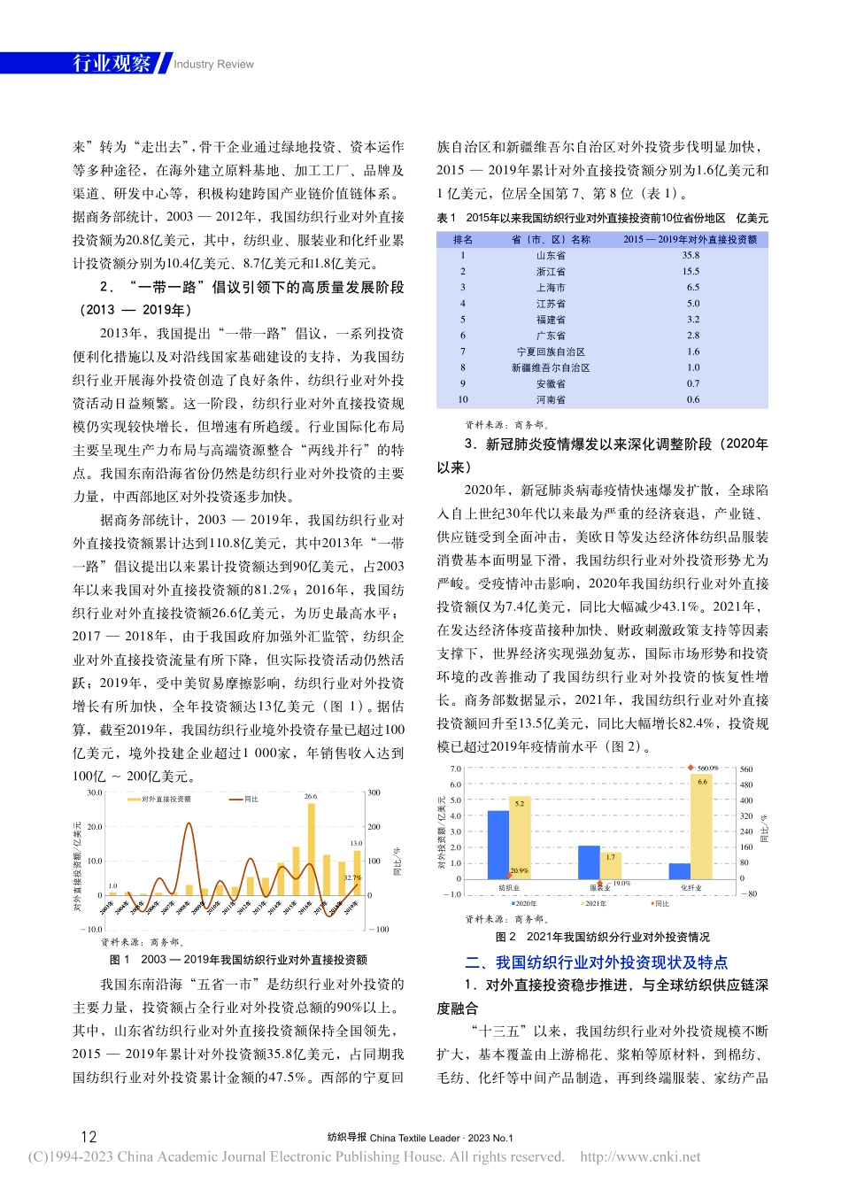 入世20年我国纺织行业对外投资特点及趋势_牛爽欣.pdf_第2页
