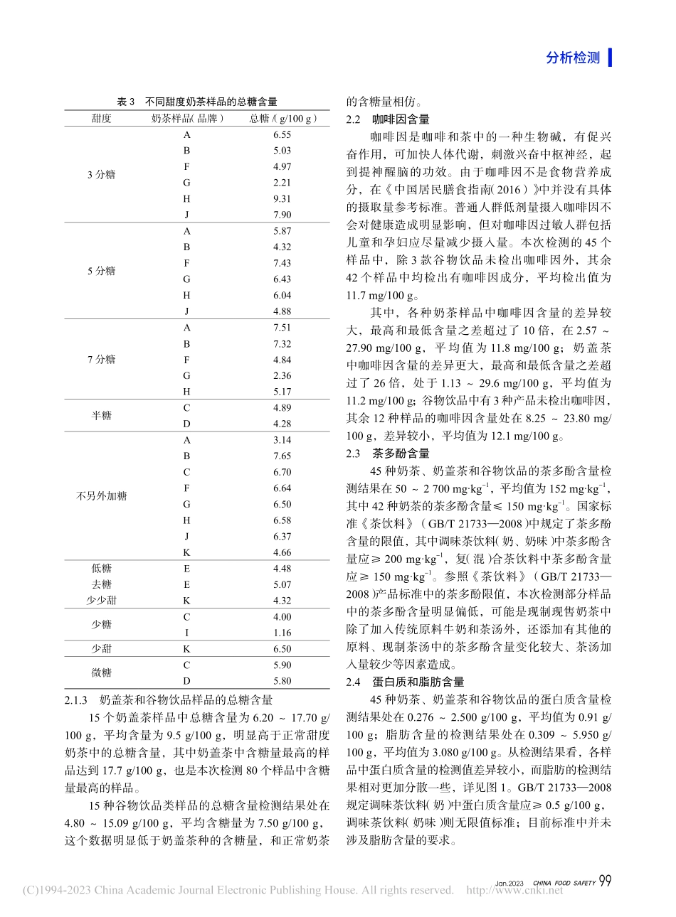 上海市售奶茶营养成分分析_柴平海.pdf_第3页