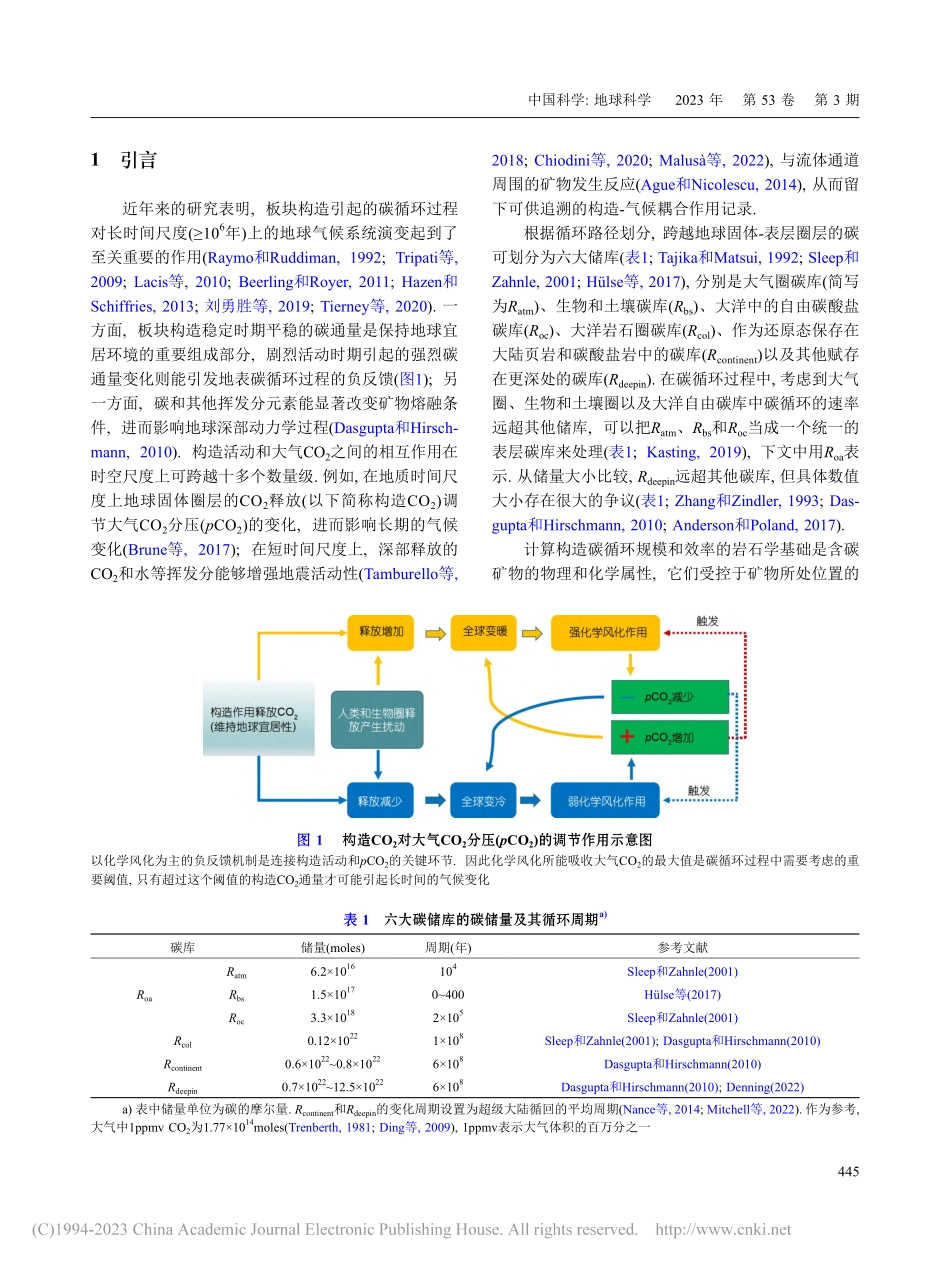 深部碳过程动力学模拟_最新进展与工作流程设计_赵亮.pdf_第2页