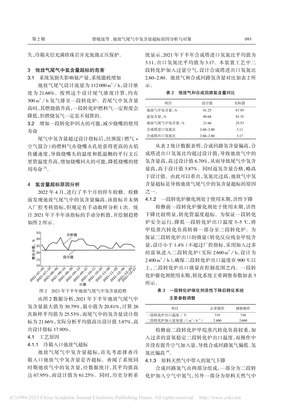 弛放气尾气中氢含量超标原因分析与对策_曾晓波.pdf_第2页
