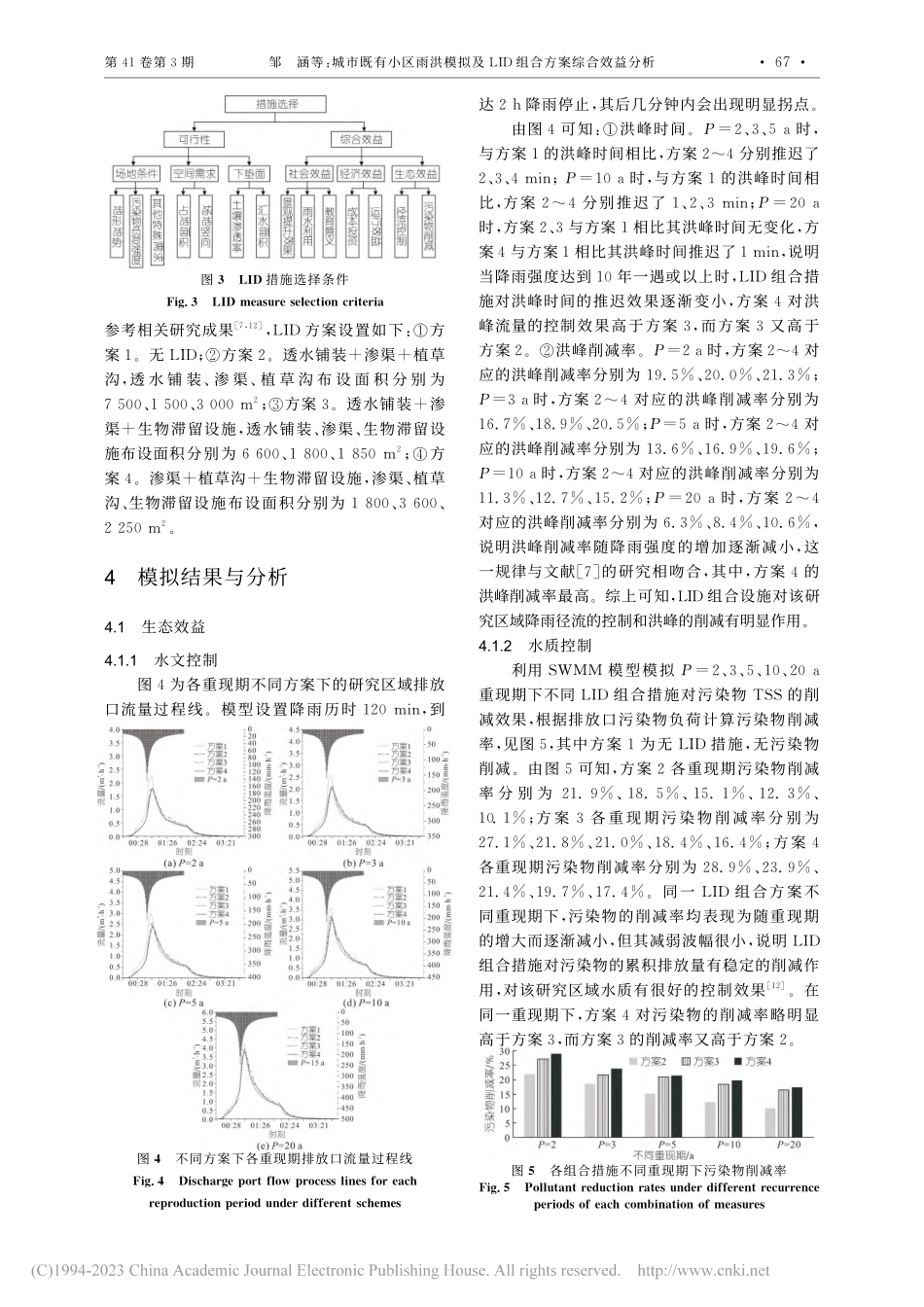 城市既有小区雨洪模拟及LID组合方案综合效益分析_邹涵.pdf_第3页